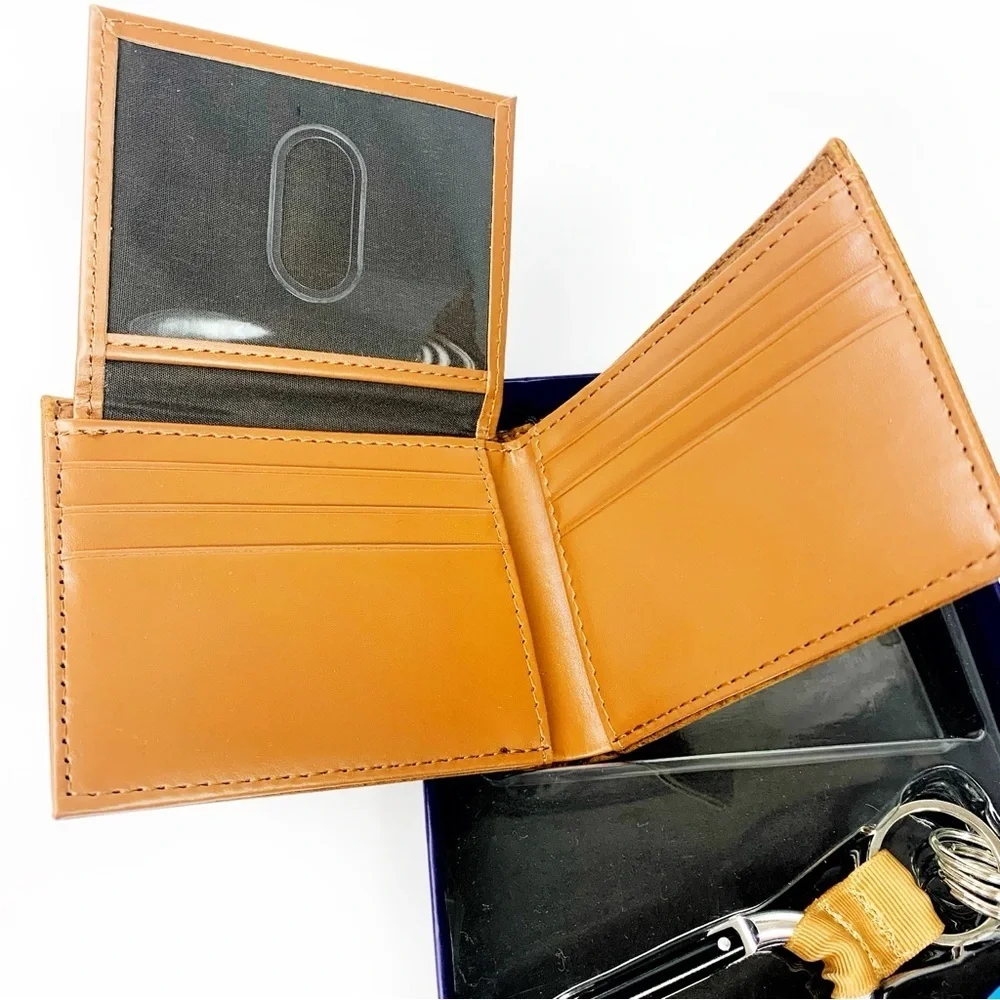 Aeropostale Brown Wallet and Keychain Set • Last Minute Holiday Gift • NWT